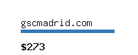 gscmadrid.com Website value calculator