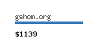 gshom.org Website value calculator