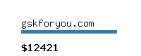 gskforyou.com Website value calculator