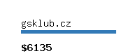 gsklub.cz Website value calculator