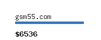 gsm55.com Website value calculator