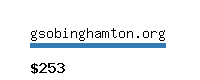 gsobinghamton.org Website value calculator