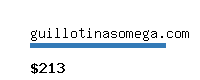 guillotinasomega.com Website value calculator