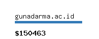 gunadarma.ac.id Website value calculator