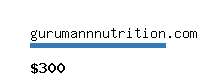 gurumannnutrition.com Website value calculator