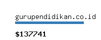 gurupendidikan.co.id Website value calculator