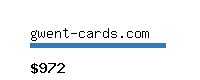 gwent-cards.com Website value calculator