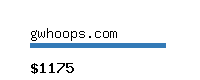 gwhoops.com Website value calculator