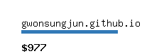 gwonsungjun.github.io Website value calculator