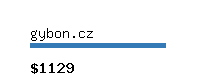 gybon.cz Website value calculator