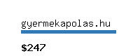 gyermekapolas.hu Website value calculator