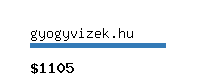 gyogyvizek.hu Website value calculator