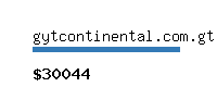 gytcontinental.com.gt Website value calculator