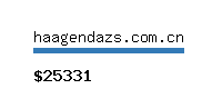 haagendazs.com.cn Website value calculator