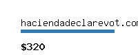 haciendadeclarevot.com Website value calculator