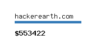 hackerearth.com Website value calculator