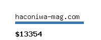 haconiwa-mag.com Website value calculator