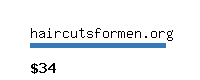 haircutsformen.org Website value calculator