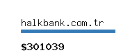 halkbank.com.tr Website value calculator