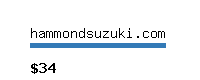 hammondsuzuki.com Website value calculator