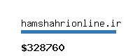 hamshahrionline.ir Website value calculator