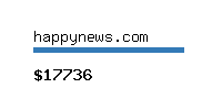 happynews.com Website value calculator