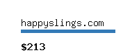 happyslings.com Website value calculator