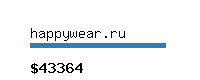 happywear.ru Website value calculator