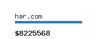 har.com Website value calculator