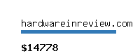 hardwareinreview.com Website value calculator