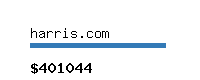 harris.com Website value calculator