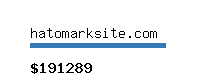 hatomarksite.com Website value calculator