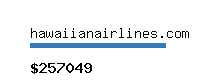 hawaiianairlines.com Website value calculator