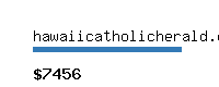 hawaiicatholicherald.com Website value calculator