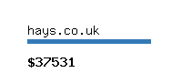 hays.co.uk Website value calculator