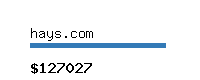 hays.com Website value calculator