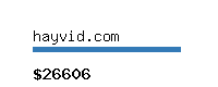 hayvid.com Website value calculator