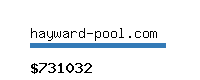 hayward-pool.com Website value calculator