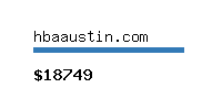 hbaaustin.com Website value calculator