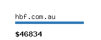 hbf.com.au Website value calculator