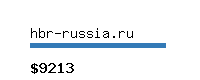 hbr-russia.ru Website value calculator