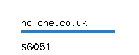 hc-one.co.uk Website value calculator