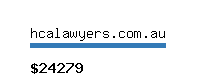 hcalawyers.com.au Website value calculator