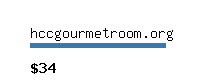 hccgourmetroom.org Website value calculator