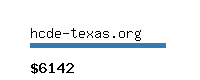 hcde-texas.org Website value calculator