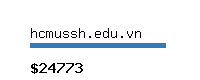 hcmussh.edu.vn Website value calculator