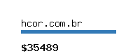 hcor.com.br Website value calculator