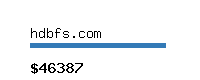 hdbfs.com Website value calculator