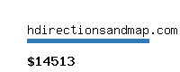 hdirectionsandmap.com Website value calculator