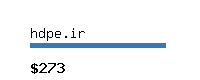 hdpe.ir Website value calculator